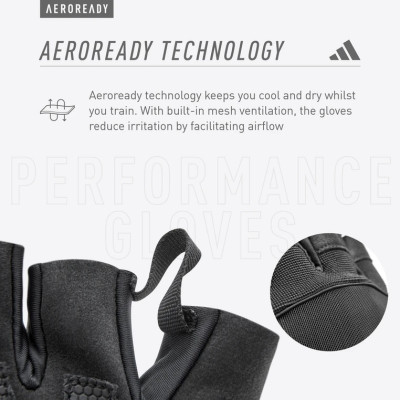 Găng Tay Thể Thao Chính Hãng ADIDAS ADGB-1315 Performance Gloves (1 Cặp) - Phụ Kiện Tập Fitness, Gym