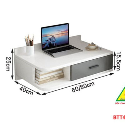 Bàn làm việc, bàn trang điểm treo tường bằng gỗ  BTT401 - Nội thất lắp ráp Viendong Adv