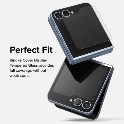 Bộ 2 Miếng Dán cường lực Ringke cho Samsung Galaxy Z Flip 6 RINGKE Cover Display Tempered Glass (Màn hình ngoài)_ Hàng chính hãng