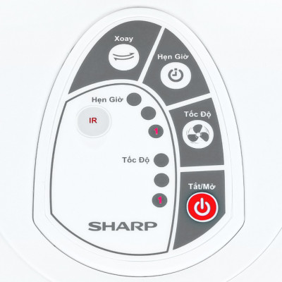 Quạt lửng Sharp PJ-L40RV-WH, 3 cánh - 50W, Remote - Hàng chính hãng - Bảo hành 12 tháng
