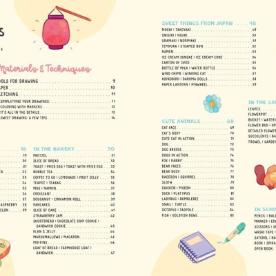 Sách - Sweet Drawing - Learn to draw more than 150 adorable things by Olga Ortiz (UK edition, Paperback)