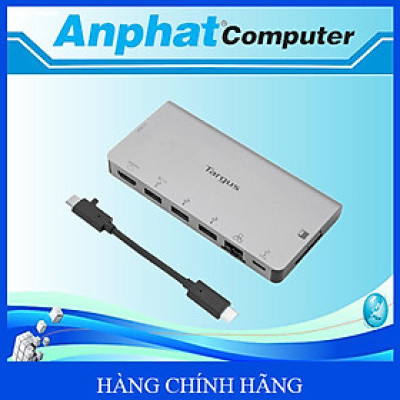 Cổng Chuyển TARGUS 8 In 1 USB-C Docking Station Với Cáp USB-C Có Thể Tháo Rời – DOCK414 - Hàng Chính Hãng 