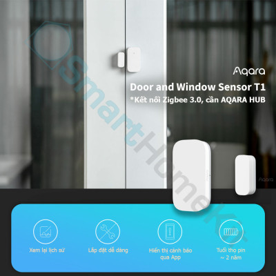 Cảm biến cửa Aqara T1 Door and Window Sensor Zigbee 3.0 DW-S03D