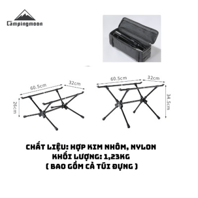 Bàn nhôm cắm trại đa năng Campingmoon T-510