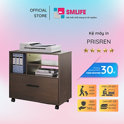Kệ để máy in gỗ hiện đại SMLIFE Prisren
