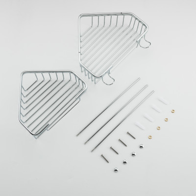 Giá góc đôi 2 tầng để đồ nhà vệ sinh Frap F351-1 Hàng Chính Hãng Nhập Khẩu