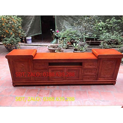 kệ tivi gỗ xoan đào kt 2m2