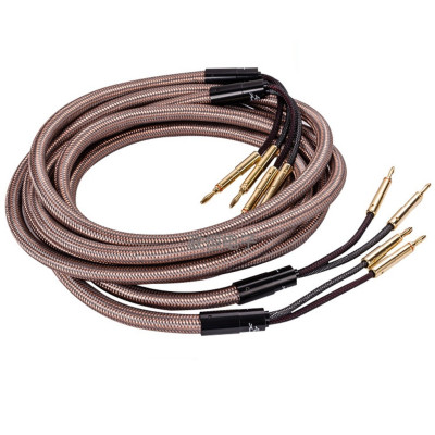 Bộ 02 Dây Loa Audio Âm Thanh Accuphase 40th Anniversary 2,5m Tặng Kèm Túi Nhung Cao Cấp - Hàng Chính Hãng