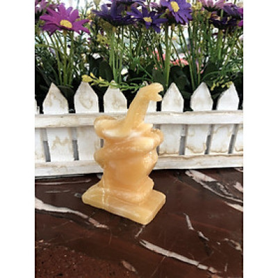 Bộ 12 con giáp đá ngọc hoàng long trang trí bàn làm việc - Cao 10cm