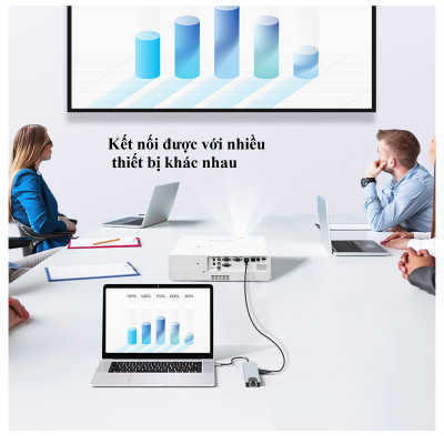 Hub Type C, Hub USB 3.0 5in1, Cổng Chuyển Đổi Type C To HDMI/HDTV, USB 3.0, RJ45, PD, Type C dành cho Mac book, Laptop, PC - Hàng Chính Hãng