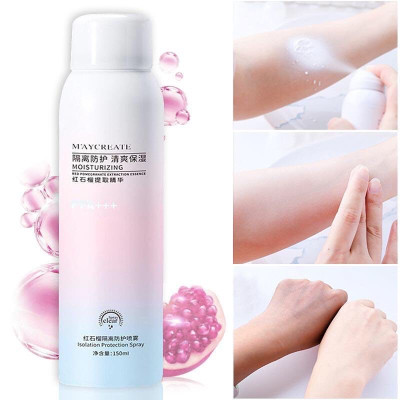 Sản phẩm dụng cụ  trang điểm làm đẹp sức khỏe -Xịt chống nắng , chống tia UV chai 150ml , bảo vệ cho cả mặt và toàn thân , giữ ẩm da ,chống thấm nước ,không nhờn ,bết dính không tắc nghẽn lỗ chân lông ,phù hợp với mọi loại da 