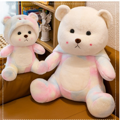 Thú nhồi bông Lena loang đội nón dễ thương - Size từ 50cm đến 80cm - Quà tặng gấu bông Lena họa tiết Galaxy êm mịn.