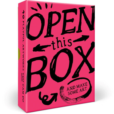 Sách - Open This Box And Make Some Art - 40 Playful Artworks You Can Do by Robert Shore (UK edition, Cards)