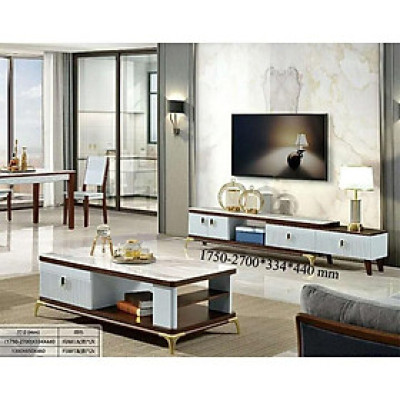 Tủ tivi và bàn sofa mặt kính cường lực 3C nhập khẩu Juno Sofa PH-SET81375 cao cấp