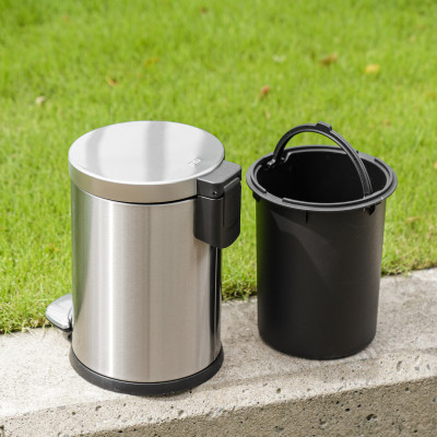 Thùng rác EKO EK9219MT 3L/5L - màu inox bóng- Cobihome