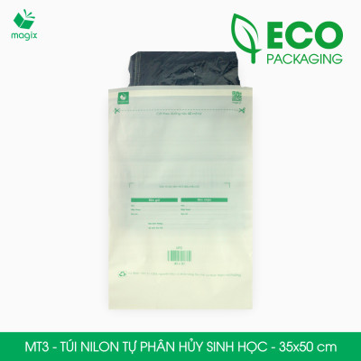 MT3 - 50x35 cm - 50 Túi nilon (tự phân hủy sinh học) đóng hàng 