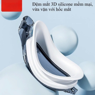 Kính bơi chống tia UV , Chống sương mù , bảo vệ mắt MÀU ĐEN , Dây đeo được làm 100% silicone mềm mại, thoải mái, dành cho vận động viên chuyên nghiệp hoặc người có sở thích đi bơi - Hàng Chính Hãng