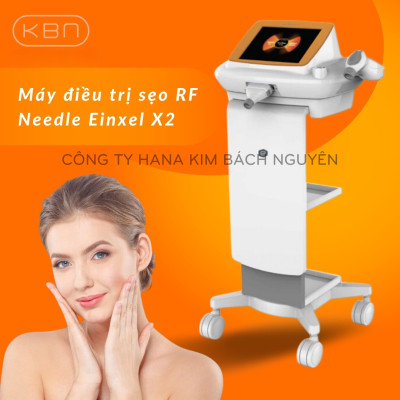 Máy RF Vi Điểm EINXEL X2 Giảm Nếp Nhăn, Thu Nhỏ Lỗ Chân Lông, Vết Rạn Da, Trị Sẹo