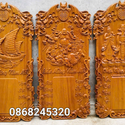 ĐỐC LỊCH TREO TƯỜNG BẰNG GỖ BÁCH XANH THƠM NỨC KT 37×77×3CM 