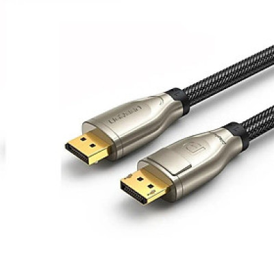 Ugreen UG60843DP112TK 2m cáp dp ra displayport 1.4 version hợp kim bọc lưới chống nhiễu màu đen - HÀNG CHÍNH HÃNG