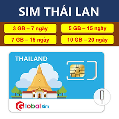 SIM DU LỊCH THÁI LAN - GÓI CỐ ĐỊNH (HÀNG CHÍNH HÃNG)