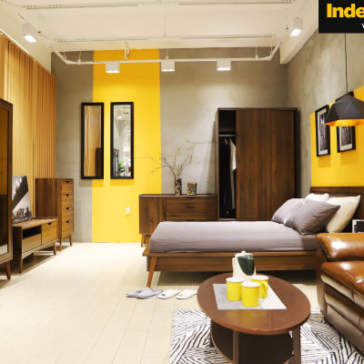 Thảm trải sàn SHAPETO vải cotton mềm mại nền trắng phối họa tiết đen, kích thước 120x180cm  | Index Living Mall - Phân phối độc quyền tại Việt Nam