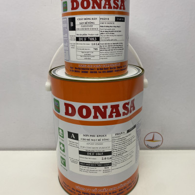 Sơn sàn bê tông Donasa /Floor coating Paint màu đen DEF 1065 3L