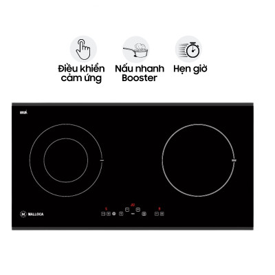 Bếp Âm Đôi Từ - Hồng Ngoại Malloca MH-02IR D (72 cm) - Hàng Chính Hãng
