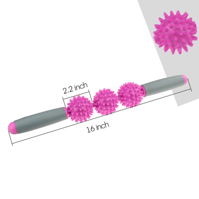 Con lăn Massage Mã M3-3 Có 3 bóng gai Xoay 360 Độ, thanh lăn massage cơ đùi, Vai, Cổ khi tập thể dục Yoga Hiệu Quả Giúp Da Căng Và Săn Chắc