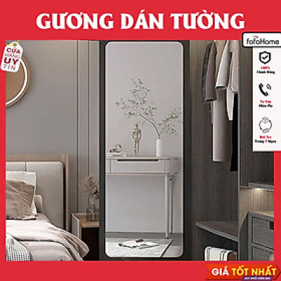 Gương Treo Dán Tường Acrylic Toàn Thân Hình Chữ Nhật Chống Vỡ Soi Dán Tủ Quần Áo Kích Thước 100x30cm An Toàn Tiện Lợi