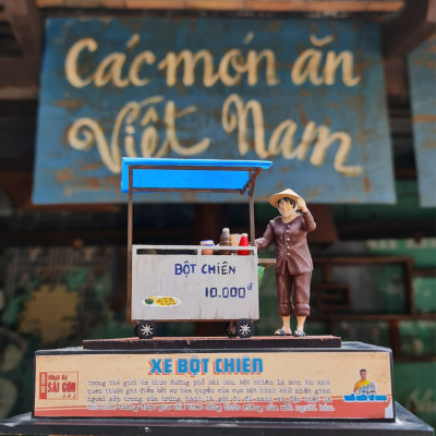 MÔ HÌNH SÀI GÒN XƯA - XE BỘT CHIÊN - HR14