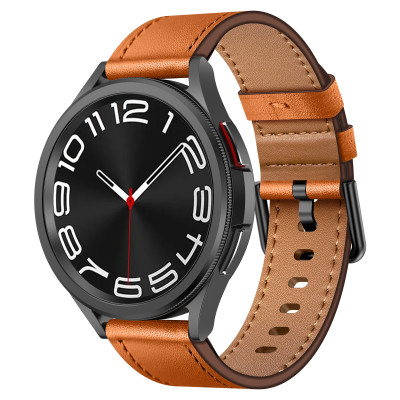 Dây Da Thật Nút Nhấn Tháo Nhanh cho Galaxy Watch 7 / Galaxy Watch 6 / 6 Classic / Galaxy Watch 5 / 5 Pro / 4 / 4 Classic Size 20mm - Hàng Chính Hãng