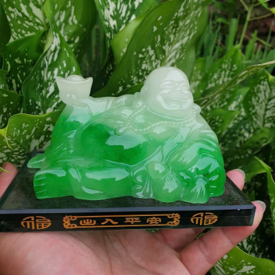 Tượng Ngọc Đá Với Ngăn Nước Hoa Phật Di Lặc Phong Thủy: - Trang Trí Xe Hơi Và Bàn Làm Việc Đẳng Cấp