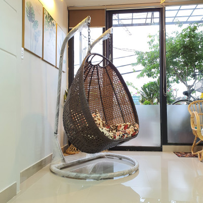 Xích đu đôi home decore 2 cần treo N1