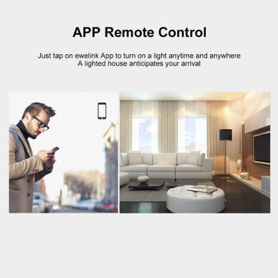 Công tắc đèn tường WiFi thông minh 433Mhz Ứng dụng điều khiển từ xa RF / Bộ hẹn giờ SONOFF T3EU3C-TX 