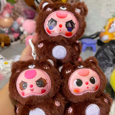 Móc khóa Baby Three đáng yêu - 15cm - Quà tặng móc khóa gấu bông bé ba tai thỏ cute