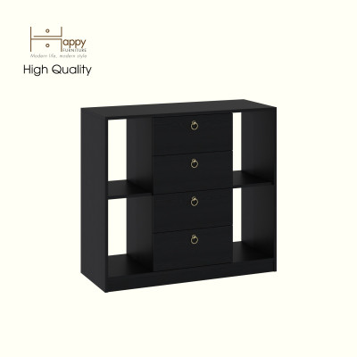 HAPPY FURNITURE , Tủ lưu trữ 4 ngăn kéo - MERI , THK_297 , 100cm x 40cm x 90cm DxRxC