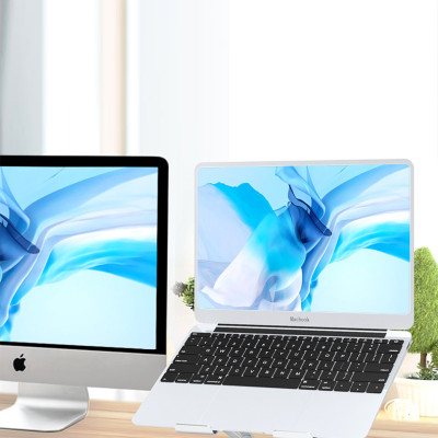 Kệ đỡ Laptop 2 quạt tản nhiệt Rhino KL202, giá đỡ máy tính nhôm cao cấp, gấp gọn - Hàng chính hãng