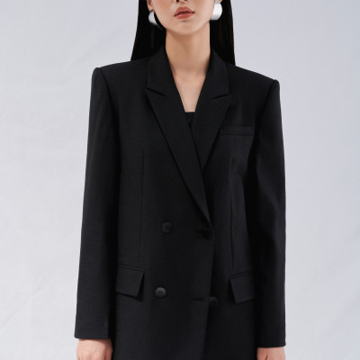 Áo blazer cổ 2 ve Sadie thiết kế cao cấp WHITE CHIC