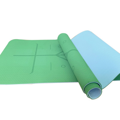 [LOẠI TỐT - ĐỊNH TUYẾN] Thảm tập Yoga định tuyến TPE cao cấp tặng kèm túi đựng - chống trơn trượt thấm hút mồ hôi tốt chính hãng DODODIOS - Dây Buộc Chuyên Dụng Tập Yoga