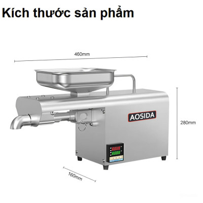 Máy ép dầu thực vật dùng trong gia đình. Thương hiệu Anh Quốc cao cấp AOSIDA - A250. HÀNG CHÍNH HÃNG