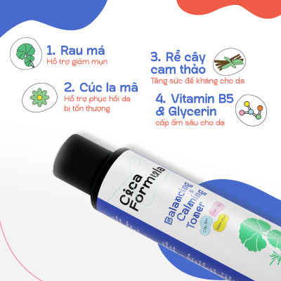 Toner rau má giảm mụn Oribe giúp dưỡng ẩm se khít lỗ chân lông dùng được cho da nhạy cảm 150ml