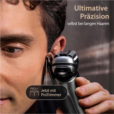  MÁY CẠO RÂU SIÊU CAO CẤP BRAUN SERIES 9PRO+ 9577CC SILVER Hàng chính hãng