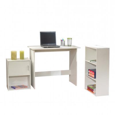Bàn làm việc bằng gỗ thiết kế nhỏ gọn SMLIFE Dantong