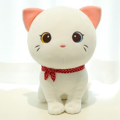 Gấu bông mèo đeo khăn dễ thương siêu mềm mịn (25cm) mẫu mới siêu hot, vải miniso 4 chiều êm ái mát mịn, hàng xịn cao cấp loại 1 an toàn cho trẻ nhỏ