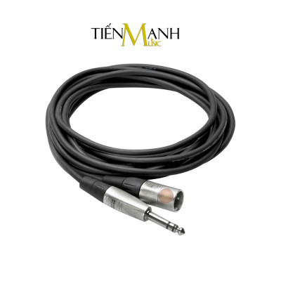 Dây Cáp Loa Kiểm Âm Hosa Pro Balanced Rean by Neutrik XLR Canon Đực sang 6ly Stereo TRS Dài 0.45m, 0.9m, 1.5m, 3m, 6m HSX-001.5, HSX-003, HSX-005, HSX-010, HSX-020 Cable 1/4 in to XLR3M Hàng Chính Hãng
