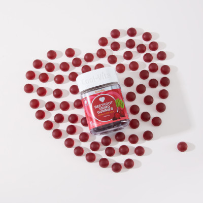 Combo 2 Hộp Kẹo Dẻo Củ Dền Thuần Chay Hỗ Trợ Bổ Sung Sắt, Lưu Thông Máu &  Hỗ Trợ Bổ Sung Năng Lượng LCitrulline Vị Đào Coolvita (60 viên x 3g)/hộp