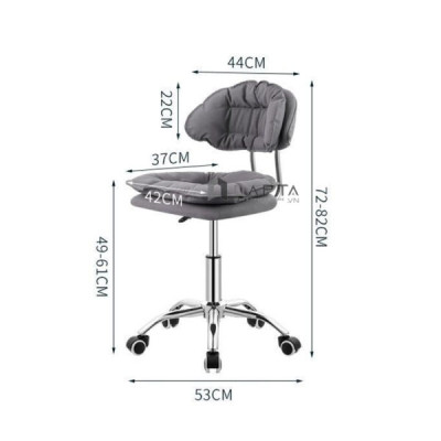 Ghế bé ngồi học bài nệm 2 lớp có bánh xe xoay chân điều chỉnh độ cao nhập khẩu CB2286-2P HCM
