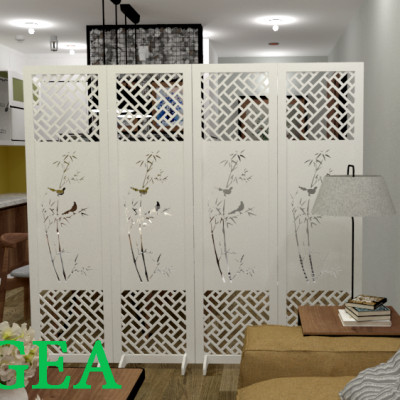VÁCH NGĂN HUCHU CÂY TRÚC MÀU SẮC TRẮNG NGÀ CHẤT LIỆU GỖ NHỰA COMPOSITE CAO CẤP DI ĐỘNG TIỆN LỢI (Mua ít nhất 1 tấm)