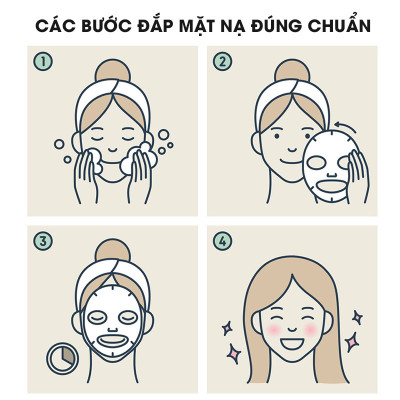 Dụng cụ trang điểm làm đẹp cho bạn gái - Hộp10 miếng mặt nạ tế bào gốc dưỡng ẩm làm đẹp cho mặt